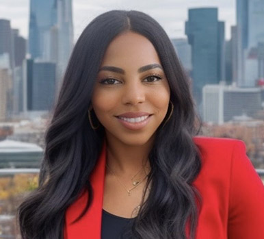 Attorney Sokoiya Thomas: Professional portrait with a modern urban backdrop.